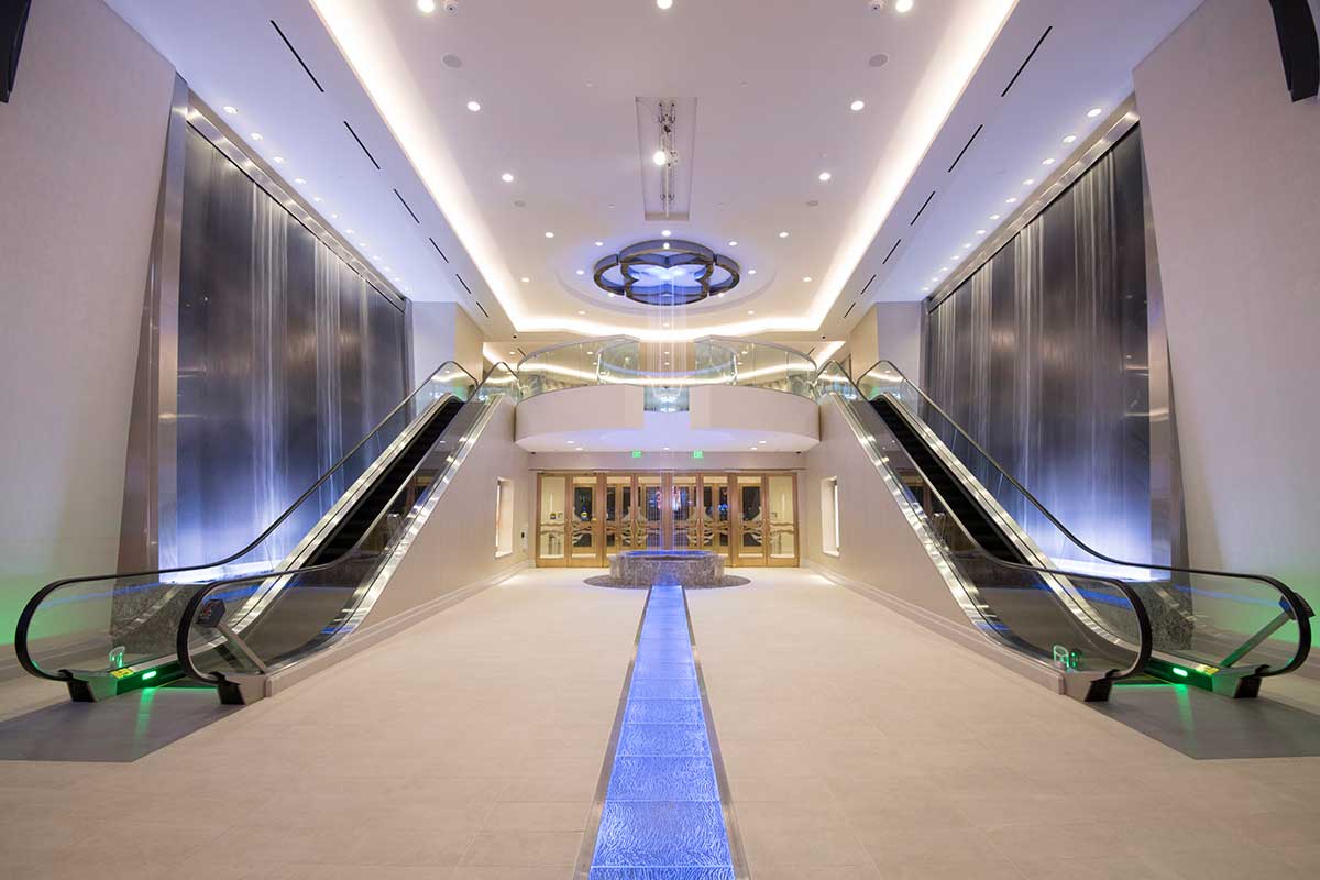 Entrance from bottom